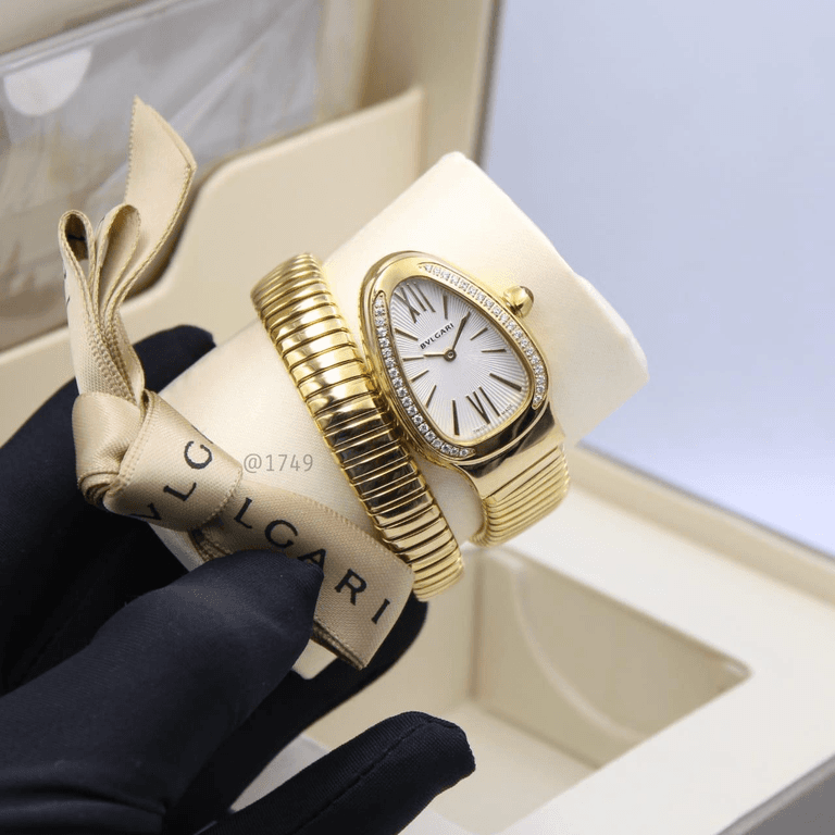 BVLGARI Serpenti Tubogas women's luxury watch.