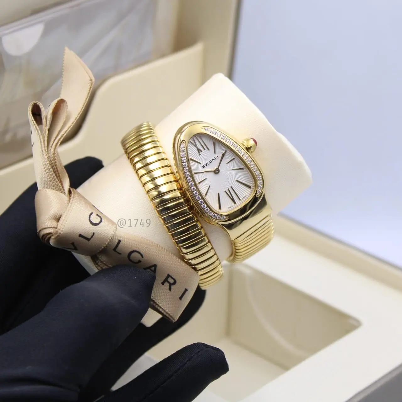 BVLGARI Serpenti Tubogas women's luxury watch.